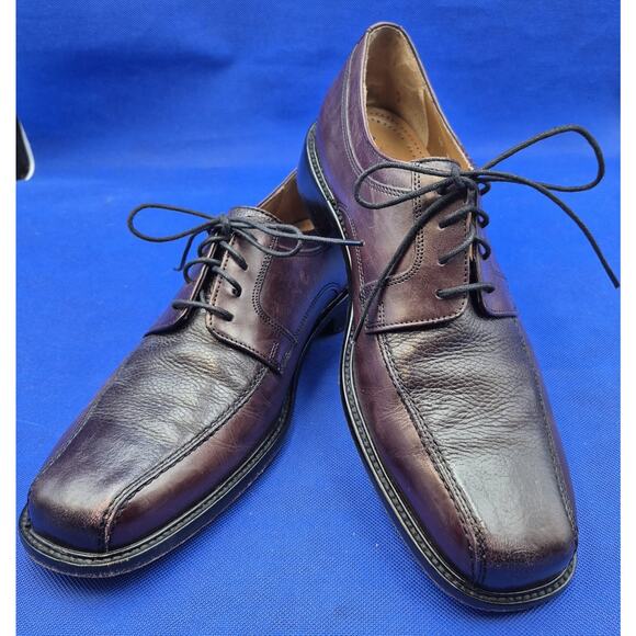 Bostonian First Flex Mens Leather Oxford Shoes 10M Dark Brown India - Picture 1 of 13